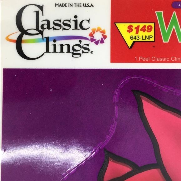 Vintage Christmas Window Clings 4 Sheets 33 pieces Ornaments Wreath Candy Cane - Picture 4 of 12